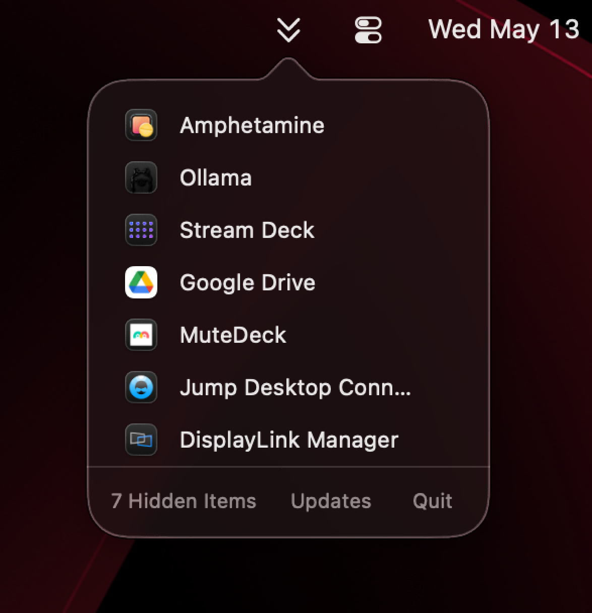 MenuView screenshot