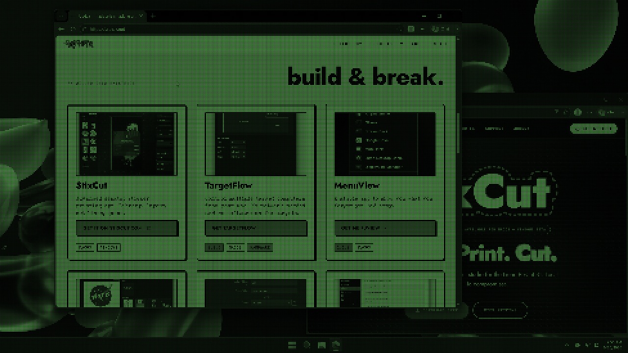 TargetDisplay green CRT-style effect